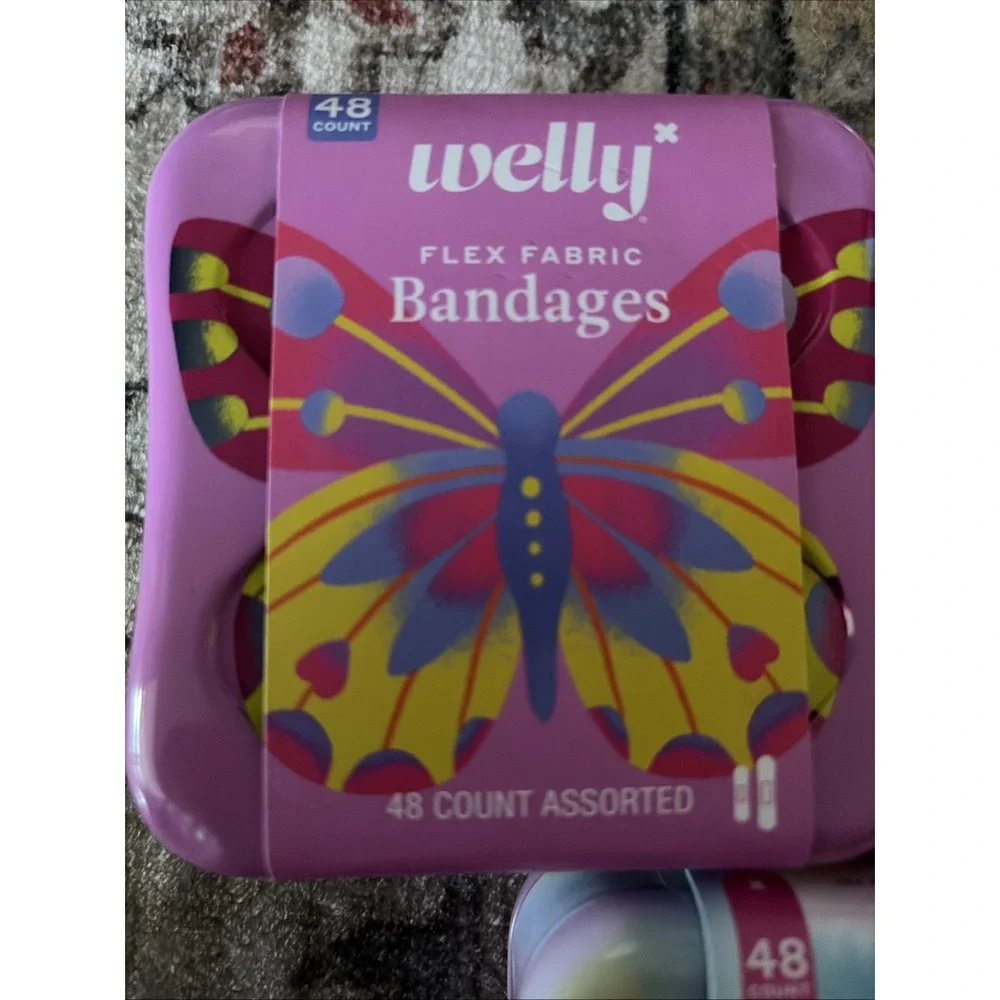 WELLY Flex Fabric Bandages, 40 Count, (3 Packs) 120 Total Girl